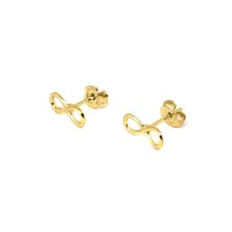 Aros Infinito Chico Enchapado Oro 18K Dorado