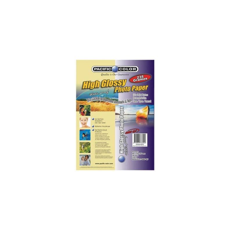 20 Hojas Papel Fotografico Glossy 235grs - PuntoStore Diseno 1