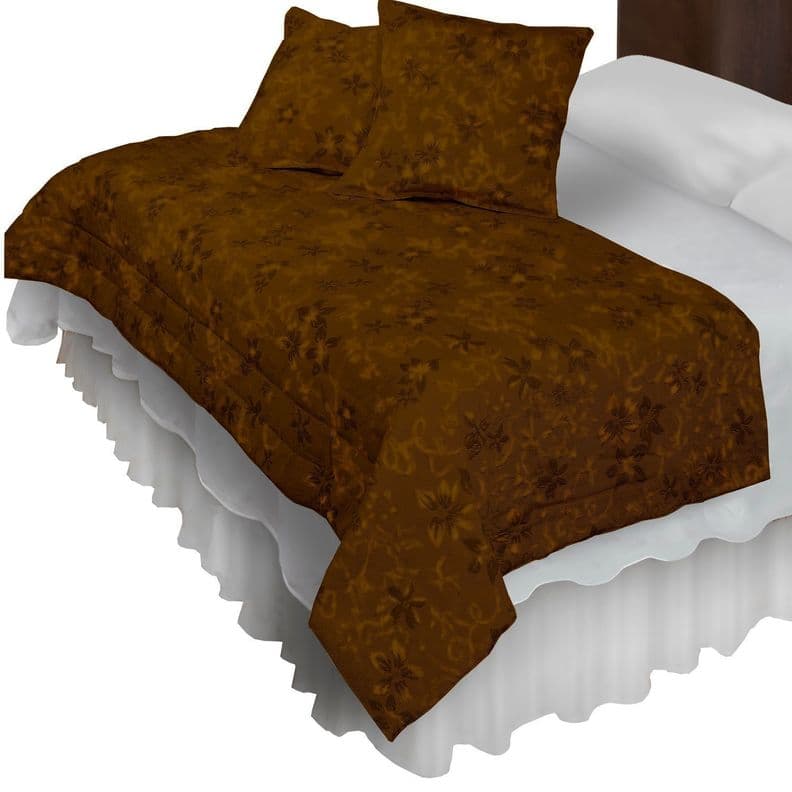Piecera Con Fundas Victoriana Cafe Reversible