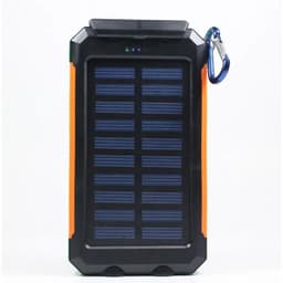 Cargador Solar Portatil 20000mAh Linterna Naranjo