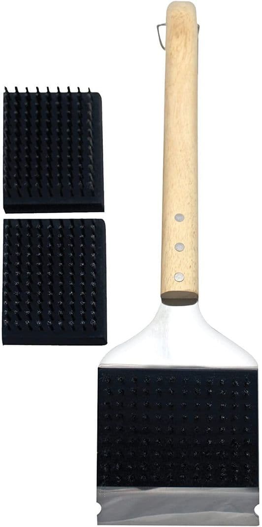 Cepillo Limpia Parrillas Con Cabezas Removible Jim Beam Negro
