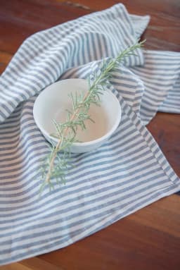 Pano De Cocina Azul a Rayas