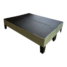 Base Americana 2P dividida Verde Menta Felpa Pmadera