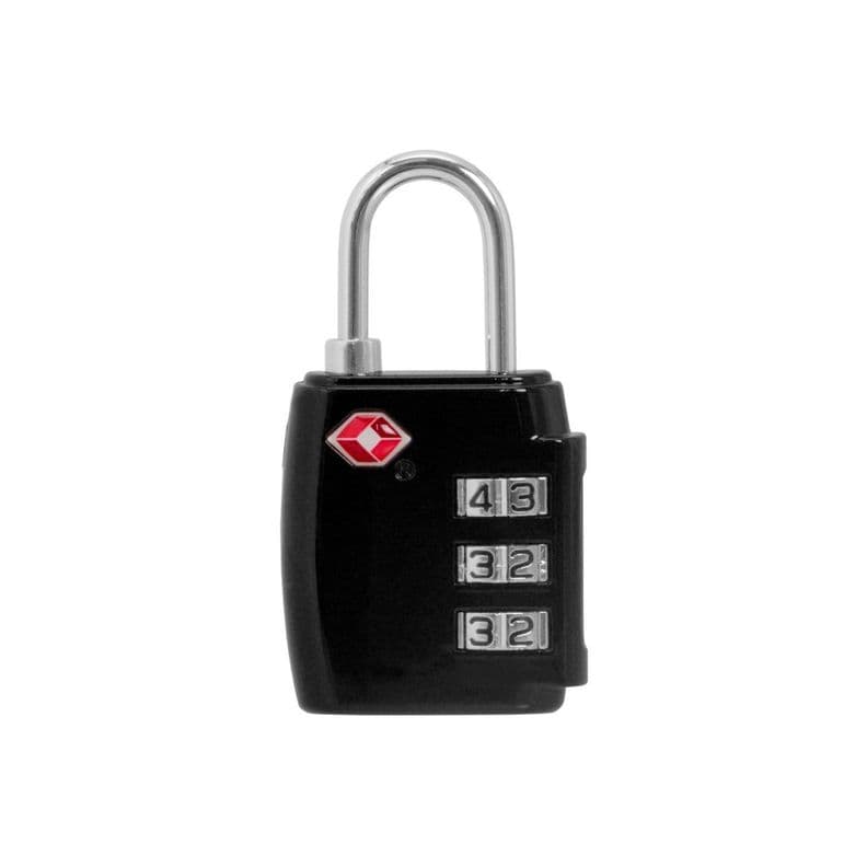 Candado Seguridad Para Bolsos Y Maletas Con Clave Negro - PuntoStore