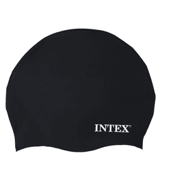 Gorro de Natacion Silicona Intex Silicone Swim Cap Negro