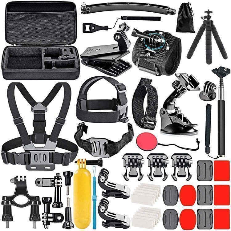 Kit Accesorios 50 para Camaras Deportivas Negro