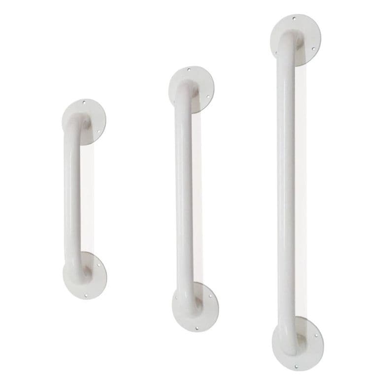 Barra de Bano Recta Esmaltada Kairos 80cm Blanco