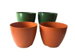 SET 4 MACETAS BIO ACTUAL 2TERRACOTA 2 MUSGO 24X18
