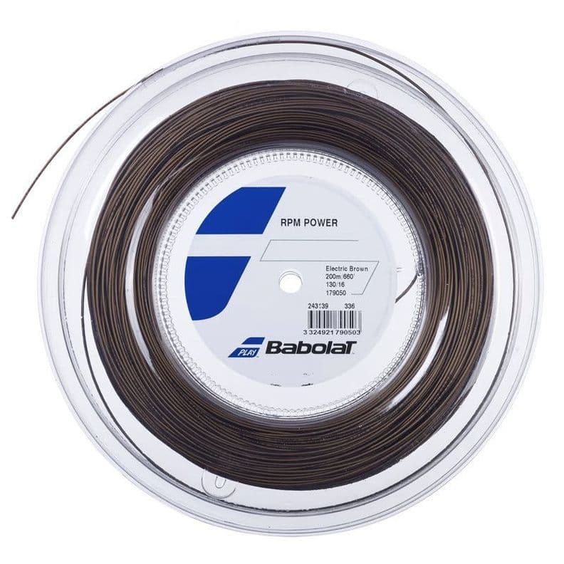 CUERDA DE TENIS BABOLAT RPM POWER 1.30 X 200 MT BROWN Cafe