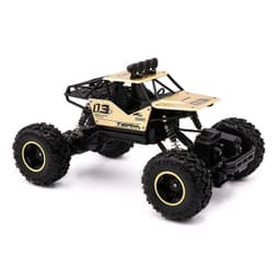 Jeep A Control Remoto Todo Terreno Recargable Gold - Ps Dorado Metalico