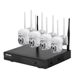 Kit NVR inalambrico 4 Camaras de seguridad IP Wifi QHD 1296P 3MP ESCAM WNK714
