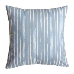 FUNDA COJIN GAMUZA LINEAL CELESTE 45X45 Diseno 1