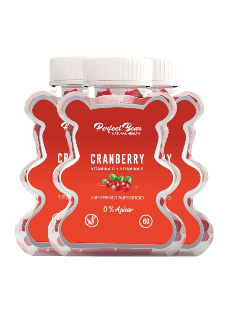 Cranberry Arandanos Rojos Vitamina C Y E ,gomitas 3 Meses Rojo