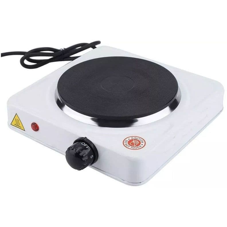 Cocina Electrica De Un Plato Portatil 1000 W Blanco