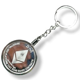 LLAVERO ETHEREUM EXCLUSIVO ALTA CALIDAD DE LUJO. AJ99 Dorado