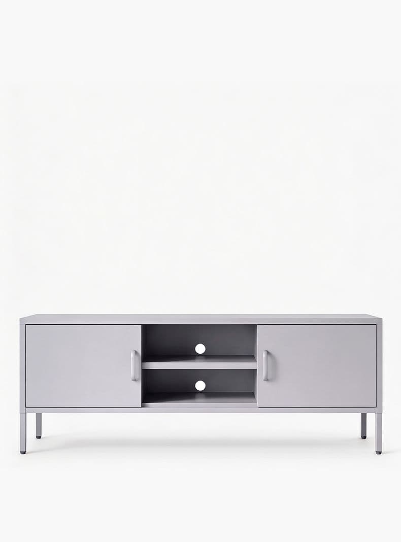 Arrimo Medio Barry Metal Plateado Metalico