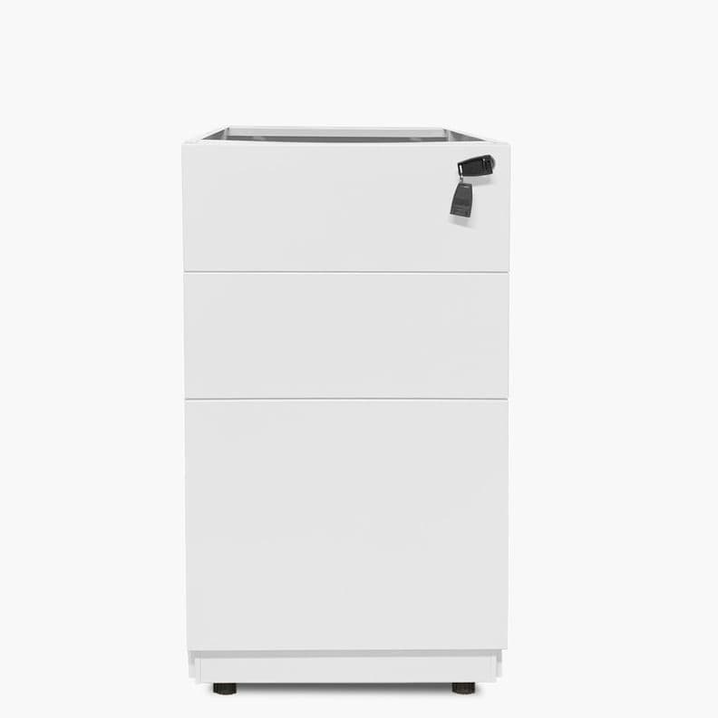 Cajonera Metalica Pedestal Blanco