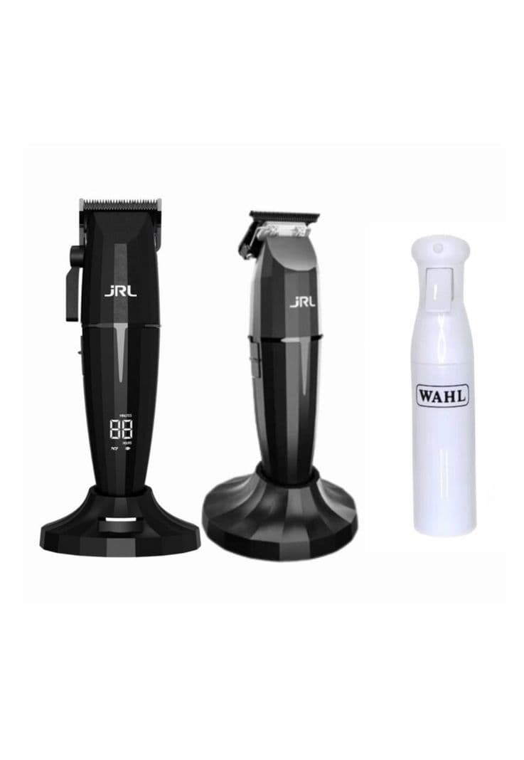 Combo Maquina Jrl Onyx Clipper, Trimmer Onyx y Pulverizador Negro