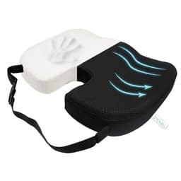 Cojin Lumbar Ortopedico Viscoelastico Howell Asiento Negro