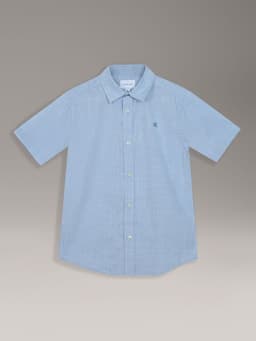 Camisa Nino Ck Textured Celeste Calvin Klein S