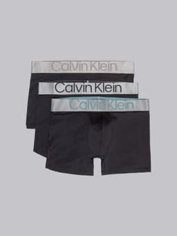 Pack 3 Boxers Low Rise Trunk Steel Negro Calvin Klein S