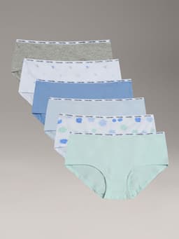 Pack 6 Calzones Hipster De Nina Multicolor Calvin Klein S