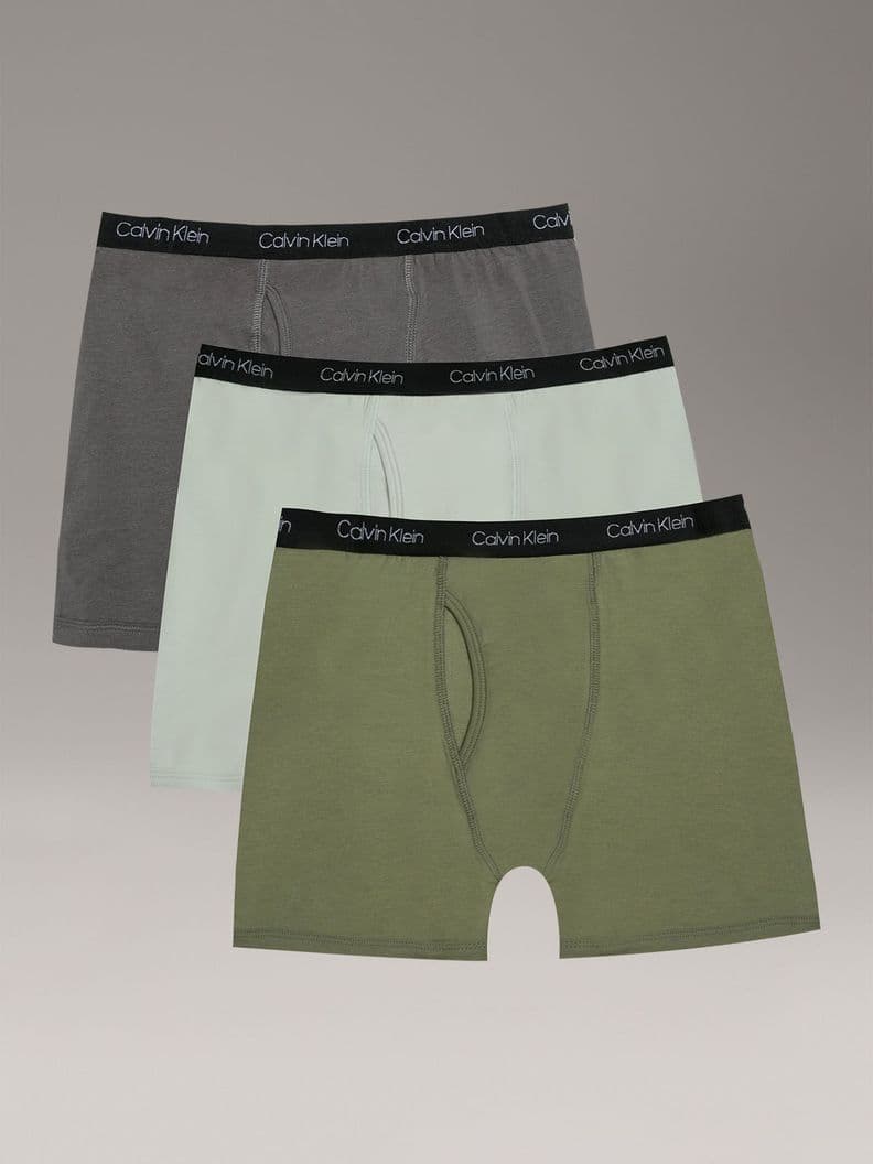 Pack 3 Boxer Brief Stretch Multicolor Nino Calvin Klein XS