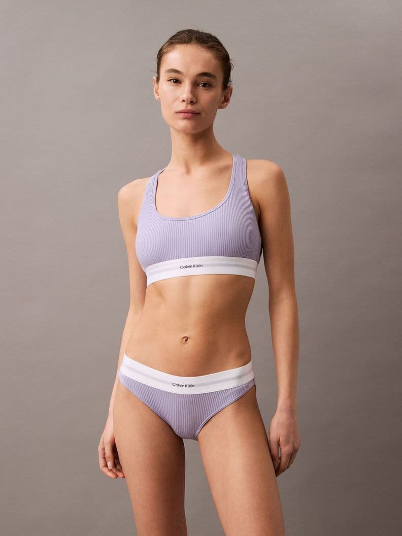 Bralette Cotton Modal Rib Morado Calvin Klein S