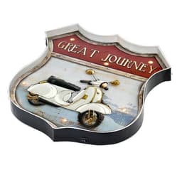 LETRERO VINTAGE LED GREAT JOURNEY (42 x 5 x 46 cms.) Celeste