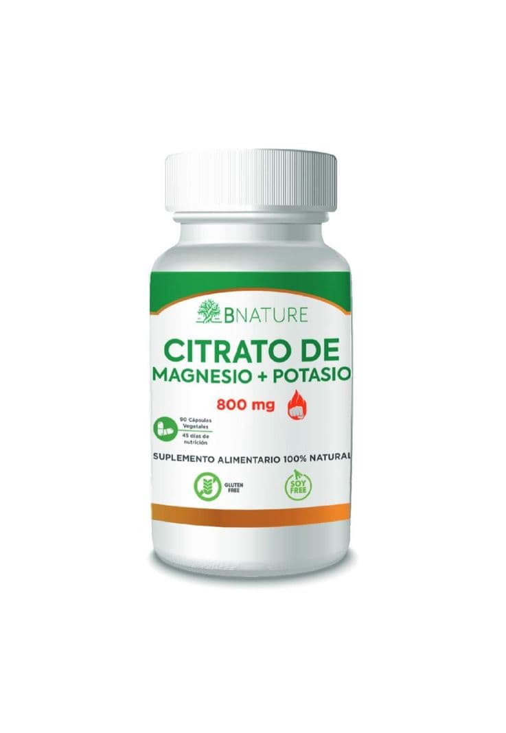 Citrato de Magnesio y Potasio B Nature 800mg (90 Capsulas)