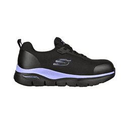 Skechers Zapatilla Mujer Seguridad Evzan Morado Negro 40