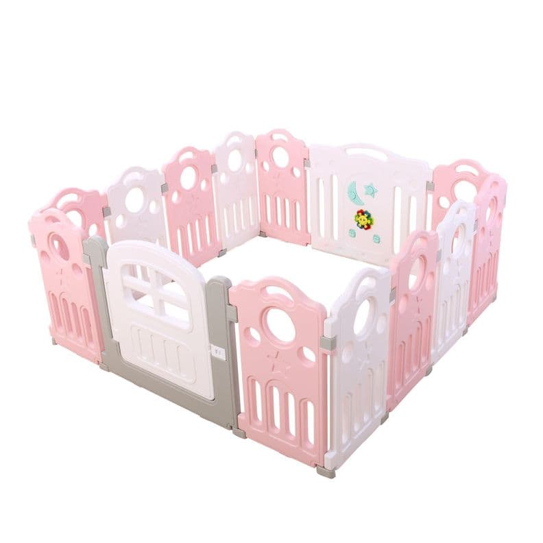 Corral bebe 12+2 musical 153x153 cms. Altura 70 cms. Rosado Nude 1-3 Anos