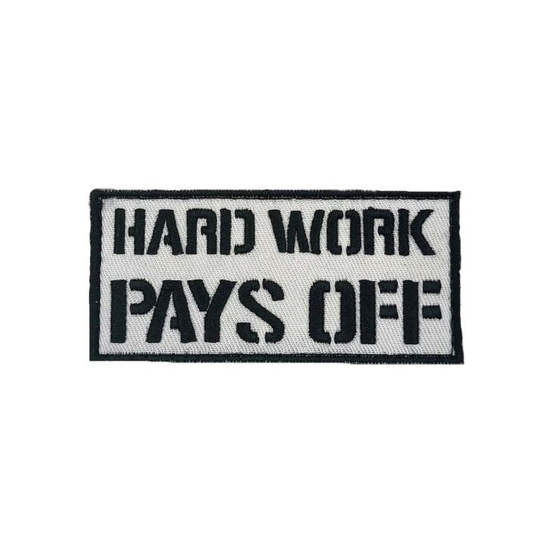 Parche Hard Work Pays Off Blanco