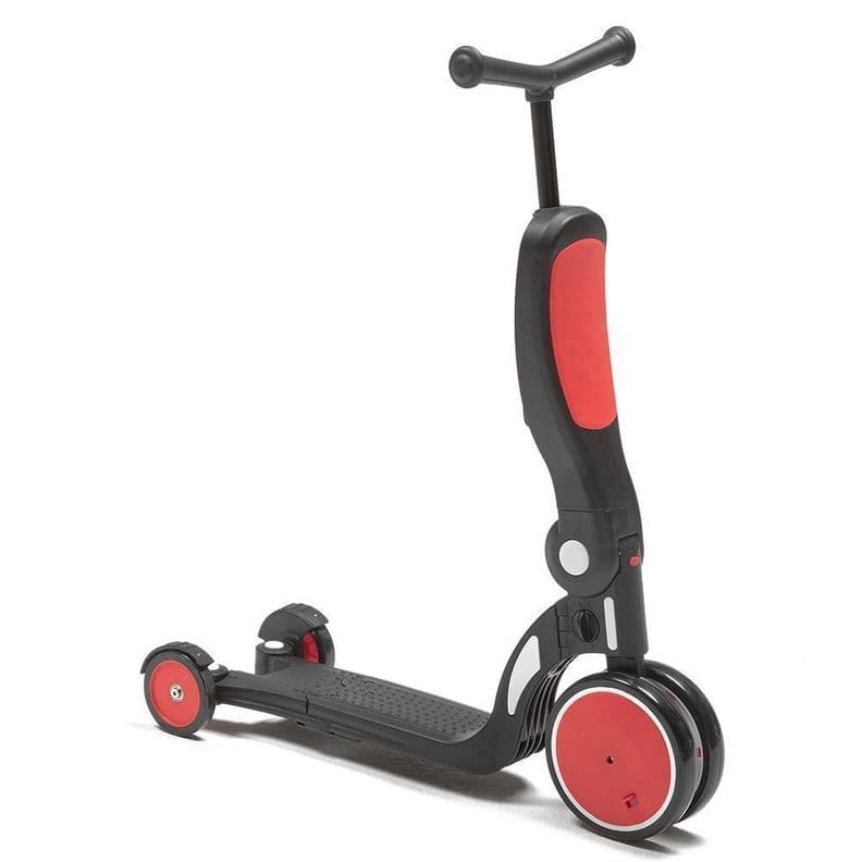 Scooter Monopatin Plegable Nino 5 en 1 Rojo