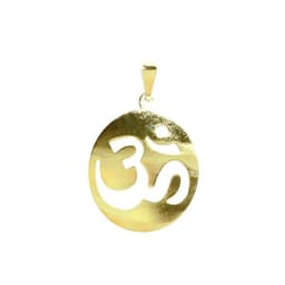 Colgante Ohm Plano Enchapado Oro 18K Dorado