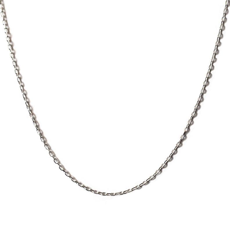 Cadena Limada Delgada 60cm Plata Fina 925