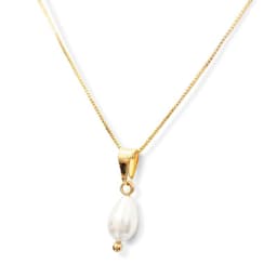 Collar Gota Perla Shellpearl Enchapado Oro 18K Dorado