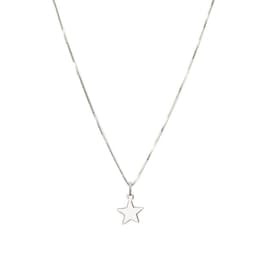 Collar Estrella Lisa Plata Fina 925