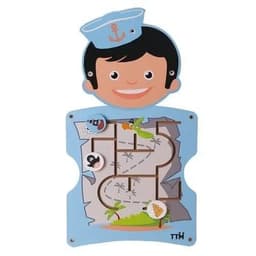 Juego Pared Madera Diseno Marinero Celeste