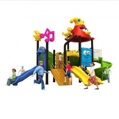 Estacion de Juegos Birds Tres Toboganes Espiral Doble y Simple
