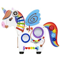 Juego Pared Madera Diseno Unicornio