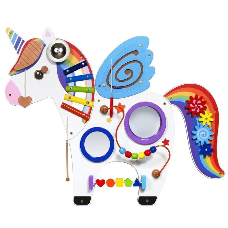 Juego Pared Madera Diseno Unicornio
