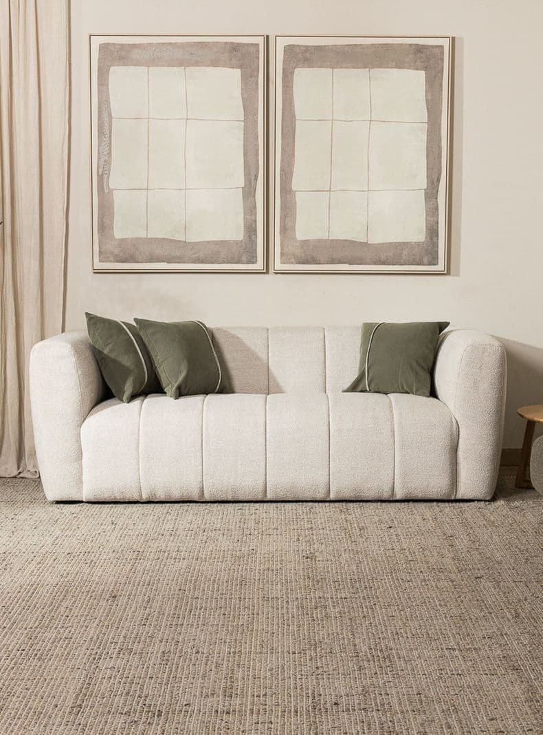 Sofa Vancore 216 Amoble 3 cuerpos Beige