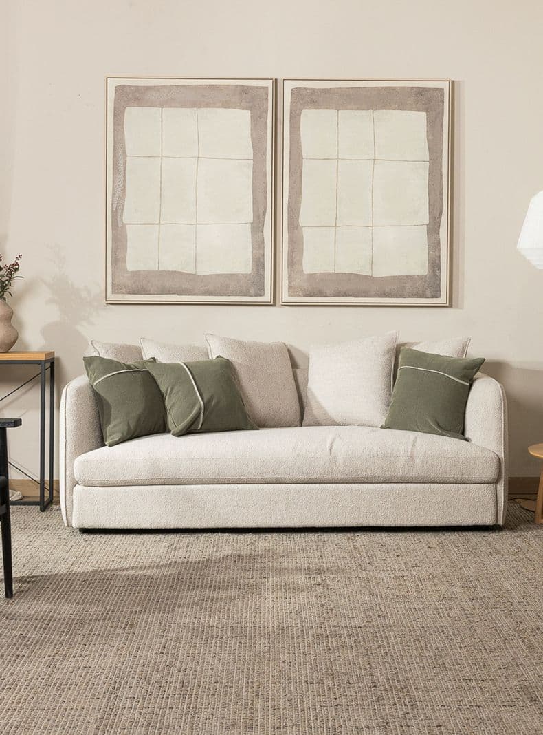 Sofa Clayro 209 3 cuerpos Amoble Beige