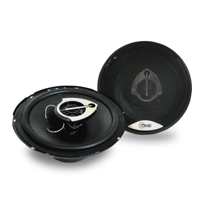 Pack 2 Parlantes 6.5" 16cm Para Automovil Negro 8987
