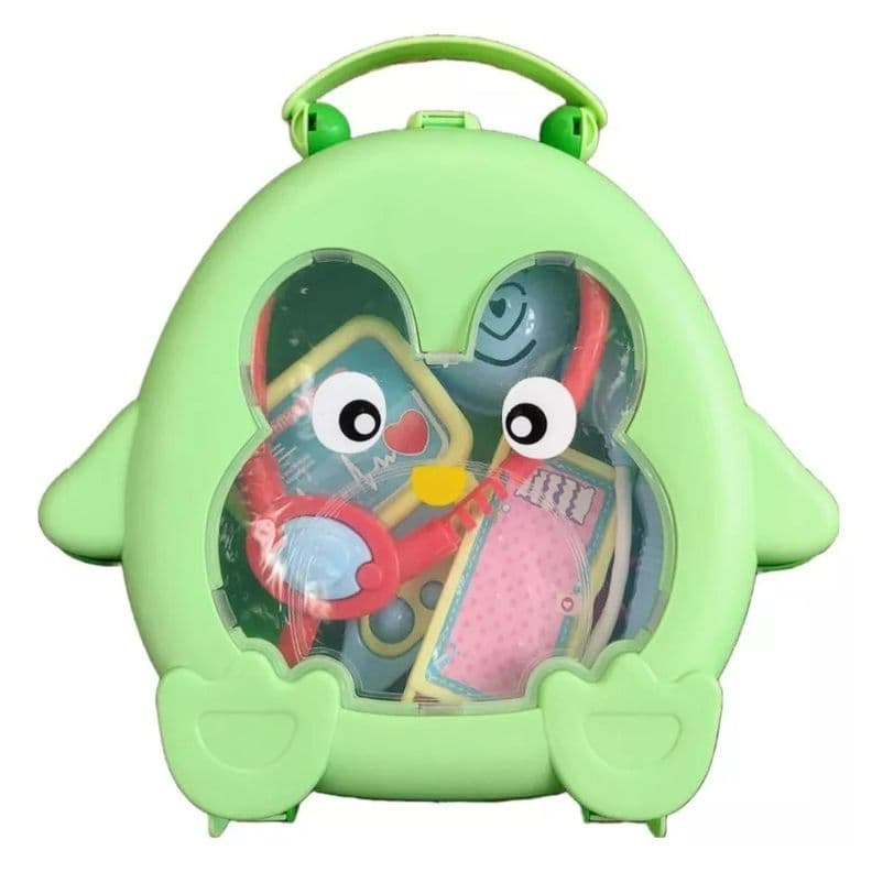 Juguete Set Maleta Doctor Buho Infantil Con Accesorios Verde