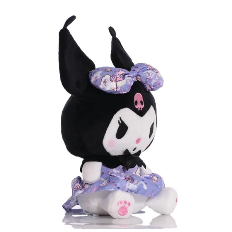 Juguete Pack 6 Peluches Llaveros Kuromi 13cm Infantiles Morado