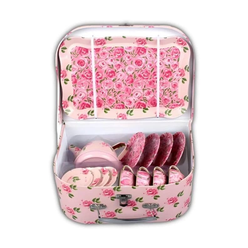 Juguete Juego De Te Tacitas Tetera Accesorios Rosado Infantil