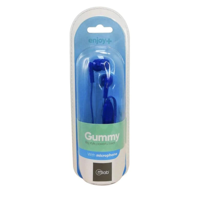 Audifonos Manos Libres Jack 3.5 In Ear Azul Gummy