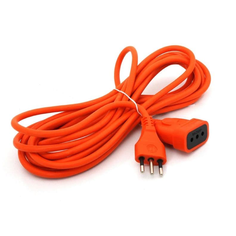 Alargador Extension De Corriente 5Mts 10A Naranja Naranjo